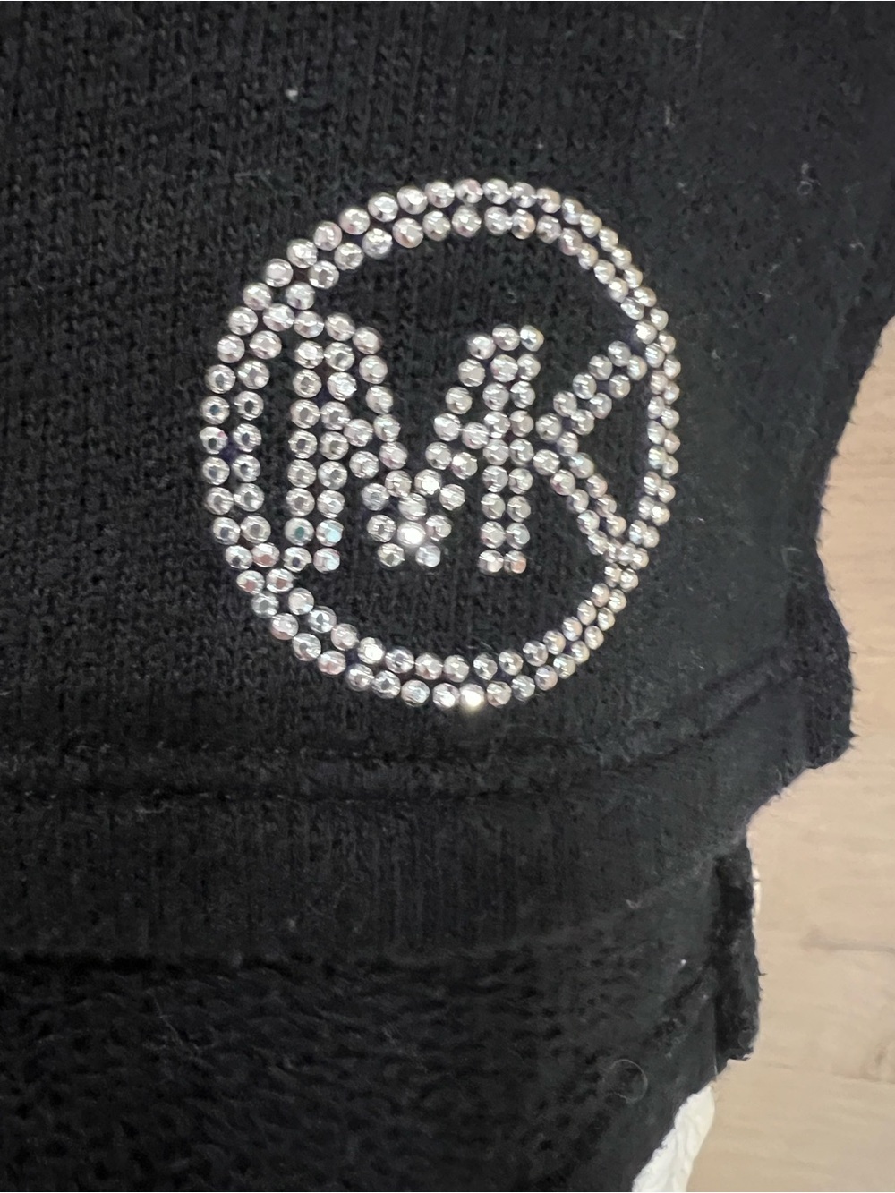 MICHAEL Michael Kors Black Lace-Up Hooded Sweatshirt - Picture 2 of 6